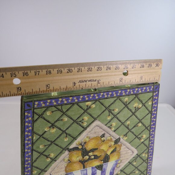 Green w Lemons Purse with stationary inside (NEW but not original items inside) - Picture 7 of 14